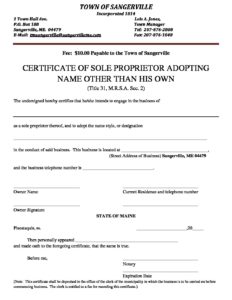 Sole Proprietor Certificate Fill And Sign Printable Template Online ...